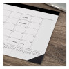Contemporary Monthly Desk Pad, 22 x 17, White Sheets, Black Binding/Corners,12-Month (Jan To Dec): 2026