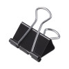Binder Clips With Storage Tub, Medium, Black/Silver, 24/Pack