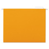 Deluxe Bright Color Hanging File Folders, Letter Size, 1/5-Cut Tabs, Orange, 25/Box