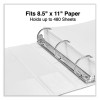 Slant D-Ring View Binder, 3 Rings, 2" Capacity, 11 x 8.5, White