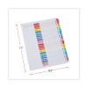 Deluxe Table Of Contents Dividers For Printers, 26-Tab, A To Z, 11 X 8.5, White, 1 Set