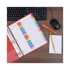 Deluxe Table Of Contents Dividers For Printers, 26-Tab, A To Z, 11 X 8.5, White, 1 Set