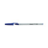 Ballpoint Pen, Stick, Medium 1 Mm, Blue Ink, Gray/Blue Barrel, Dozen