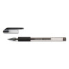 Comfort Grip Gel Pen, Stick, Medium 0.7 Mm, Black Ink, Clear/Black Barrel, Dozen