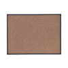 Tech Cork Board, 47.24" x 35.43", Brown Surface, Black Aluminum Frame