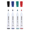 Dry Erase Marker, Medium Bullet Tip, Assorted Colors, 4/Set