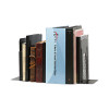 Jumbo Deluxe Economy Bookends, Nonskid Base, 5.88 x 8.25 x 9, Heavy Gauge Steel, Black, Pair