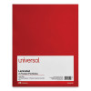 Laminated Two-Pocket Folder, Accommodates (100) 11 x 8.5 Sheets, Red, 25/Box