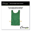 Heavyweight Pinnies, Nylon, One Size, Green, 1/Dozen