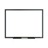 Melamine Dry Erase Board, 24" x 18", White Surface, Black Aluminum Frame
