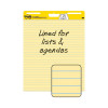Vertical-Orientation Self-Stick Easel Pads, Presentation Format (1.5" Rule), (30) Yellow 25 x 30 Sheets, 4/Carton