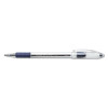R.s.v.p. Ballpoint Pen, Stick, Fine 0.7 Mm, Blue Ink, Clear/Blue Barrel, Dozen
