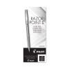 Razor Point Ii Super Fine Line Porous Point Pen, Stick, Super-Fine 0.2 Mm, Black Ink, Black Barrel, Dozen