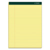 Double Docket Ruled Pads, Narrow Rule, (100) Canary Yellow 8.5 x 11 Sheets, 6/Pack
