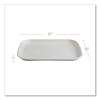 Regalia Renewable Sugarcane Tray, 13 x 17 x 1.3, White, 100/Carton