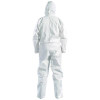 A50 Breathable Splash And Particle Protection Overalls, Zip Front, Hood, Elastic Wrists/Ankles, White, 2X-Large, 25/Carton