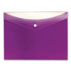 Dual Pocket Snap Envelope, 2 Sections, Snap Closure, Letter Size, Assorted Colors, 3/Pack