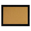 Cork Bulletin Board With Black Frame, 17" x 11", Tan Surface, Black Fiberboard (Mdf) Frame
