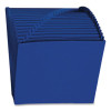 Heavy-Duty Indexed Expanding Open Top Color Files, 21 Sections, 1/21-Cut Tabs, Letter Size, Navy Blue