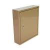 Key Lockable Key Cabinet, 60-Key, Metal, Sand, 10.63 x 3 x 12.13