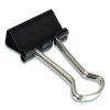 Binder Clips, Small, Black Silver, Dozen