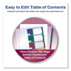 Customizable Table Of Contents Ready Index Dividers With Multicolor Tabs, 5-Tab, 1 To 5, 11 X 8.5, Translucent, 1 Set