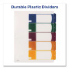 Customizable Table Of Contents Ready Index Dividers With Multicolor Tabs, 5-Tab, 1 To 5, 11 X 8.5, Translucent, 1 Set