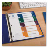 Customizable Table Of Contents Ready Index Dividers With Multicolor Tabs, 5-Tab, 1 To 5, 11 X 8.5, Translucent, 1 Set
