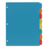 Big Tab Write And Erase Durable Plastic Dividers, 8-Tab, 11 x 8.5, Assorted, 1 Set