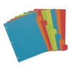 Big Tab Write And Erase Durable Plastic Dividers, 8-Tab, 11 x 8.5, Assorted, 1 Set