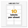 Ultraduty Ghs Chemical Waterproof And Uv Resistant Labels, 2 X 4, White, 10/Sheet, 50 Sheets/Box
