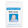 Proximity Id Badge Holders, Vertical, Clear 2.68" x 4.38" Holder, 2.38" x 3.63" Insert, 50/Pack