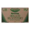 Crayons And Markers Combo Classpack, Eight Colors, 256/Set