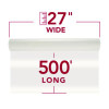 Nap-Lam I Roll Film, 1.5 Mil, 27" X 500 Ft, Gloss Clear, 2/Box