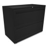 Brigade 700 Series Lateral File, 2 Legal/Letter-Size File Drawers, Black, 36" X 18" X 28"