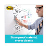 Dry Erase Surface, Laminate Film, 72" x 7 Mil x 48", White