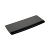 Antimicrobial Gel Mouse Pad/Keyboard Wrist Rest Platform, 25.5 x 10.6, Black/Silver