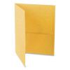 Twin-Pocket Folder, Accommodates (100) 11 x 8.5 Sheets, Yellow, 25/Box