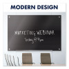 Infinity Magnetic Glass Marker Board, 72" x 48", Black Surface