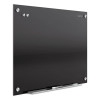 Infinity Magnetic Glass Marker Board, 72" x 48", Black Surface