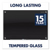 Infinity Magnetic Glass Marker Board, 72" x 48", Black Surface