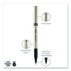 Deluxe Rollerball Pen, Stick, Fine 0.7 Mm, Black Ink, Champagne/Black Barrel, Dozen