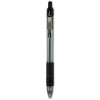 Z-Grip Ballpoint Pen, Retractable, Medium 1 Mm, Black Ink, Clear/Black Barrel, 12/Pack