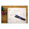 Z-Grip Ballpoint Pen, Retractable, Medium 1 Mm, Black Ink, Clear/Black Barrel, 12/Pack