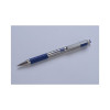 F-301 Ballpoint Pen, Retractable, Fine 0.7 Mm, Blue Ink, Stainless Steel/Blue Barrel