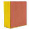 Redrope Drop-Front End Tab File Pockets, Fully Lined 6.5" High Gussets, 3.5" Expansion, Letter Size, Redrope/Yellow, 10/Box