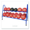 Heavy-Duty Deluxe Ball Cart, Metal, 132 Lb Capacity, 17.5 x 59 x 35.75, Blue