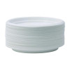 Hi-Impact Plastic Dinnerware, Plate, 9" Dia, White, 500/Carton