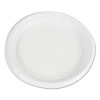 Hi-Impact Plastic Dinnerware, Plate, 9" Dia, White, 500/Carton