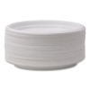Hi-Impact Plastic Dinnerware, Plate, 9" Dia, White, 500/Carton